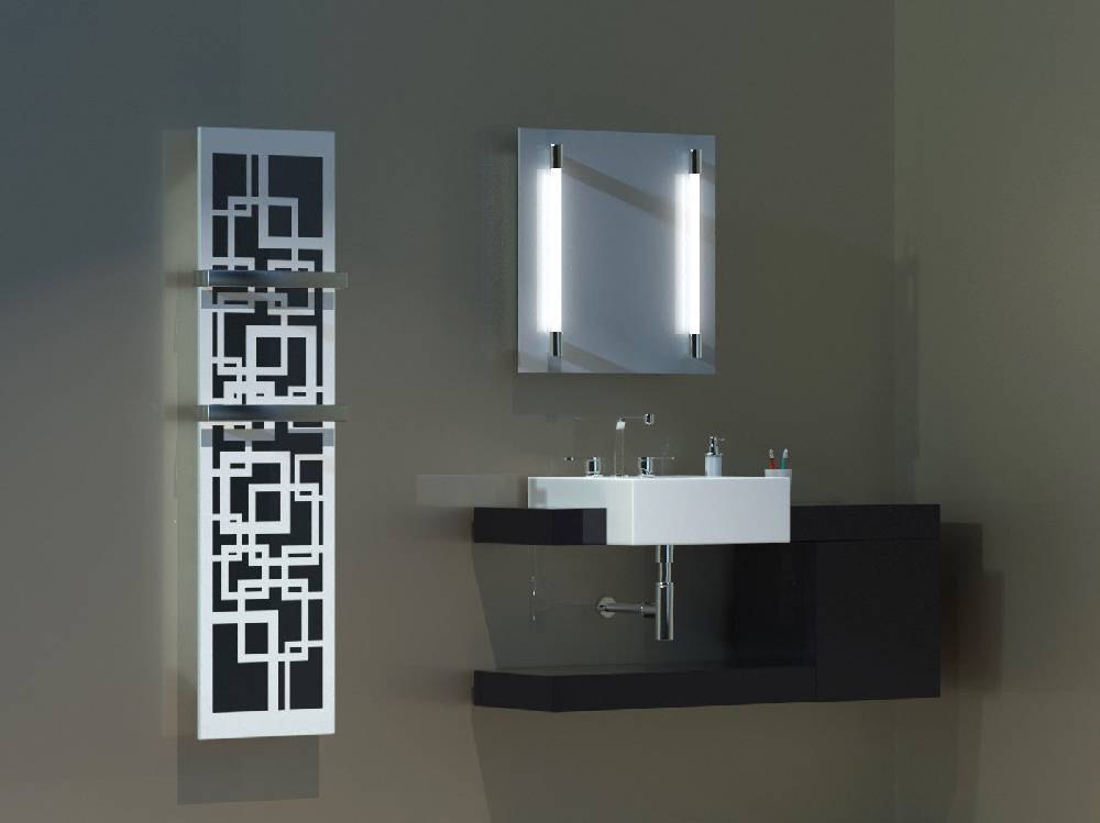 Szagato BADHEIZKÖRPER Design Quadrat 3 180x47cm 1118Watt weiß (+2 Halter 50mm) SZAGATO Designheizkörper Handtuchheizkörper mit Mittelanschluss Handtuchwärmer Cyber Monday