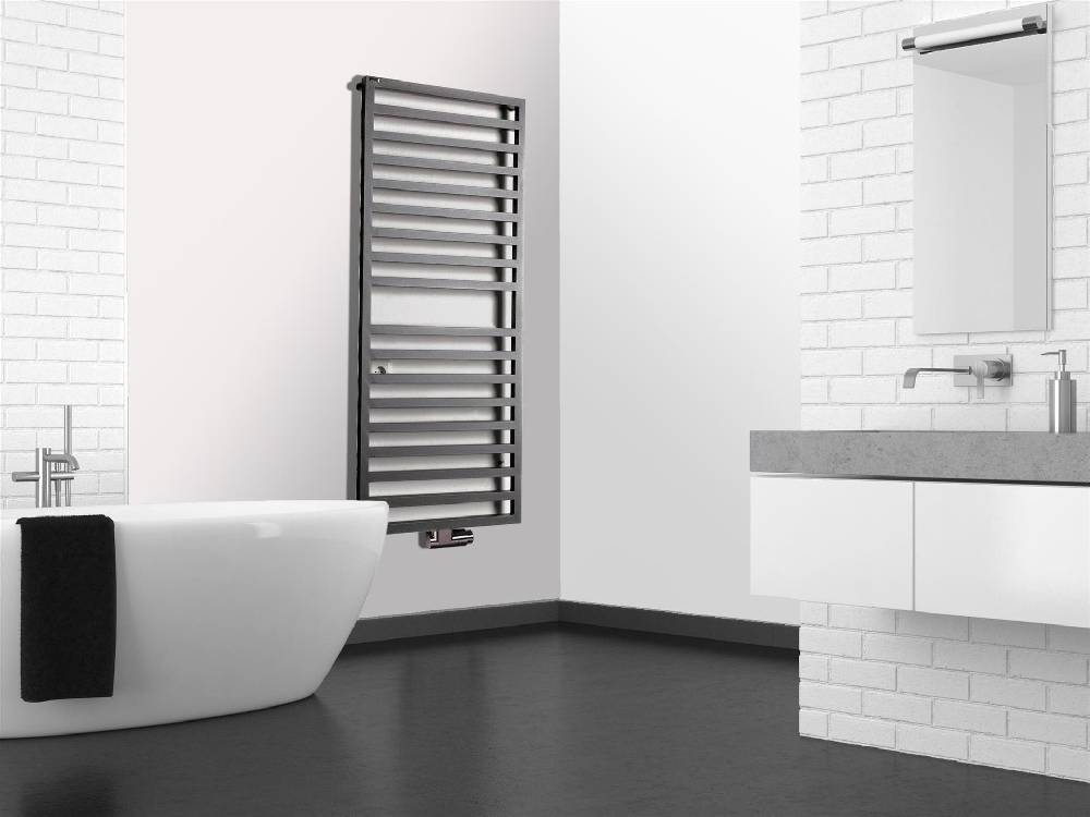 Szagato BADHEIZKÖRPER Design Square 2 147x60cm 810 Watt anthrazit moonstone SZAGATO Designheizkörper Handtuchheizkörper mit Mittelanschluss Handtuchwärmer