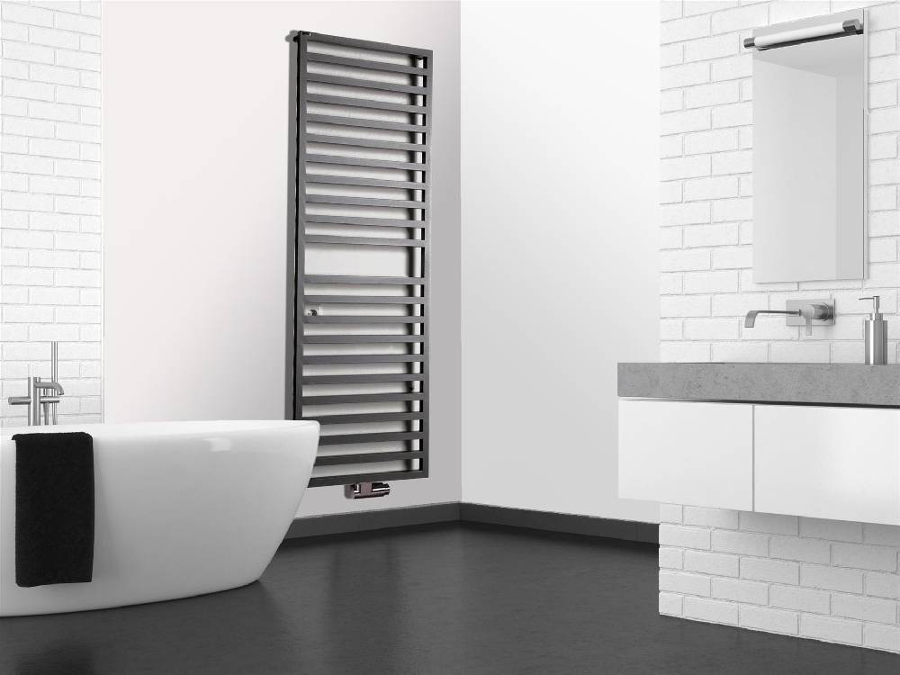 Szagato BADHEIZKÖRPER Design Square 3 179x60cm 1002 Watt anthrazit moonstone SZAGATO Designheizkörper Handtuchheizkörper mit Mittelanschluss Handtuchwärmer