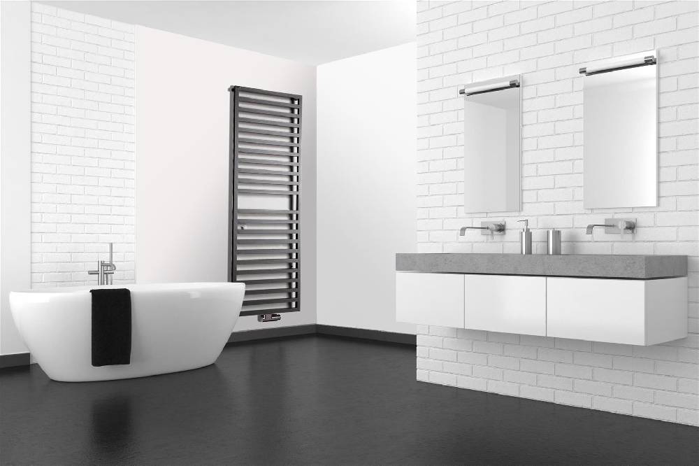 Szagato BADHEIZKÖRPER Design Square 3 179x60cm 1002 Watt anthrazit moonstone SZAGATO Designheizkörper Handtuchheizkörper mit Mittelanschluss Handtuchwärmer Muttertagsangebot