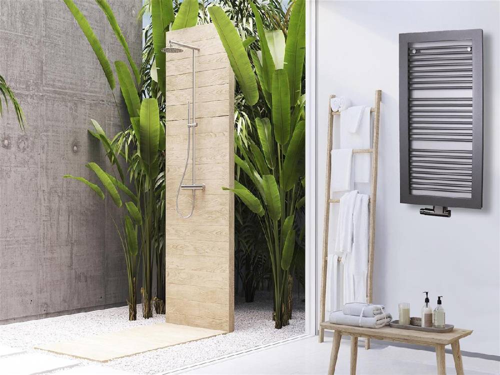 Szagato BADHEIZKÖRPER Design Window 2 121x60cm 870 Watt anthrazit moonstone SZAGATO Designheizkörper Handtuchheizkörper mit Mittelanschluss Handtuchwärmer Lagerräumung