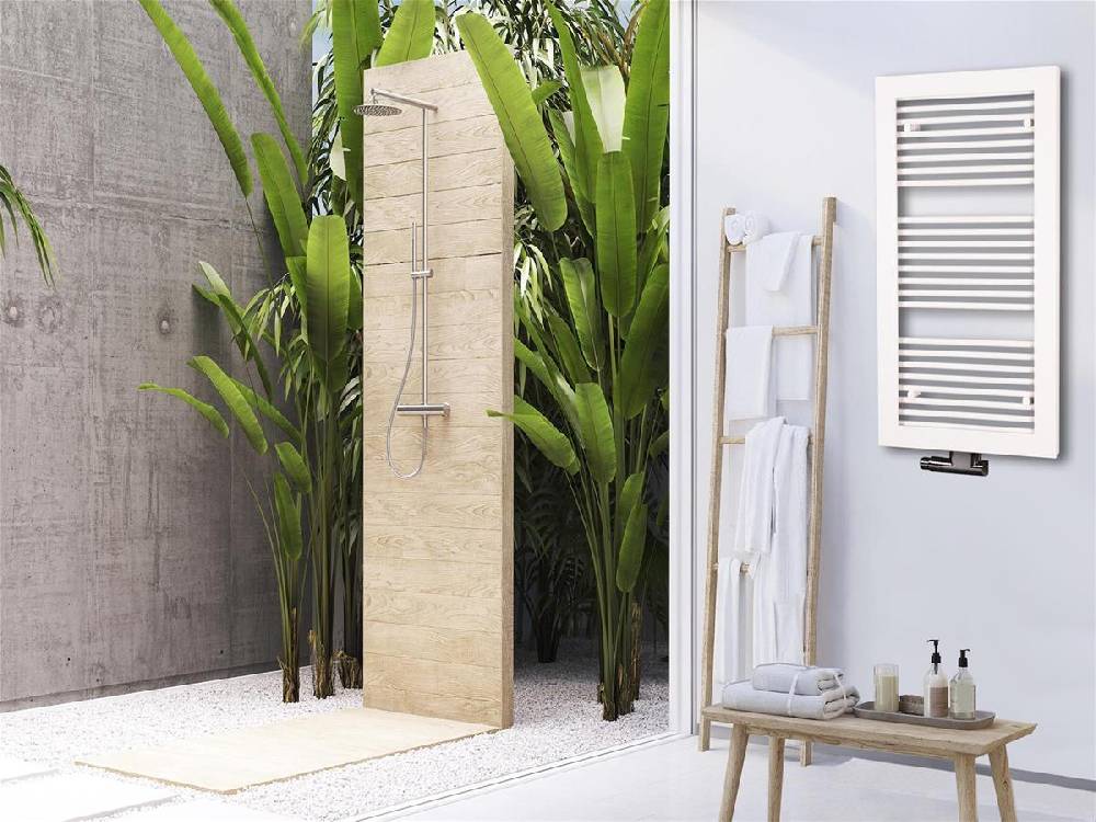 Szagato BADHEIZKÖRPER Design Window 2 121x60cm 870 Watt weiß SZAGATO Designheizkörper Handtuchheizkörper mit Mittelanschluss Handtuchwärmer Heißer Verkauf