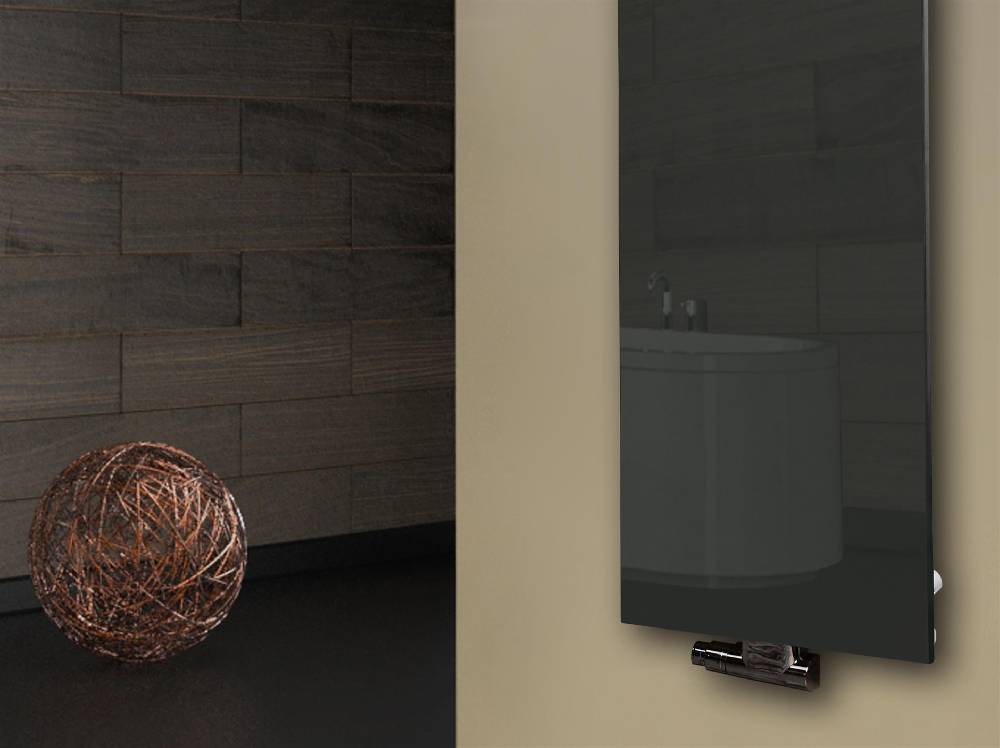 Szagato Badheizkörper mit Glas Design Montevideo 3 Glasfront 180x47cm 1118 Watt anthrazit - moon +1 Halter 50mm SZAGATO Designheizkörper mit Mittelanschluss 50% Rabatt für begrenzte Zeit