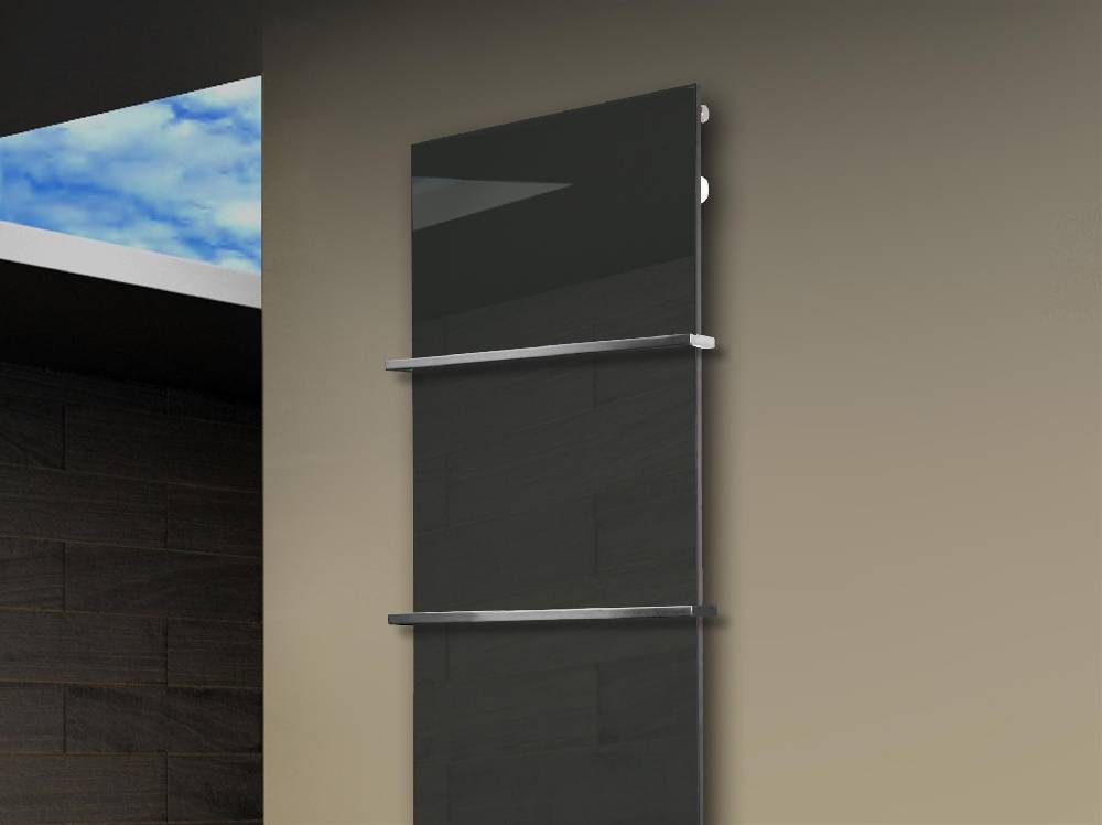 Szagato Badheizkörper mit Glas Design Montevideo 3 Glasfront 180x47cm 1118 Watt anthrazit - moon +2 Halter 15mm SZAGATO Designheizkörper Mittelanschluss Rabatte dieses Monats