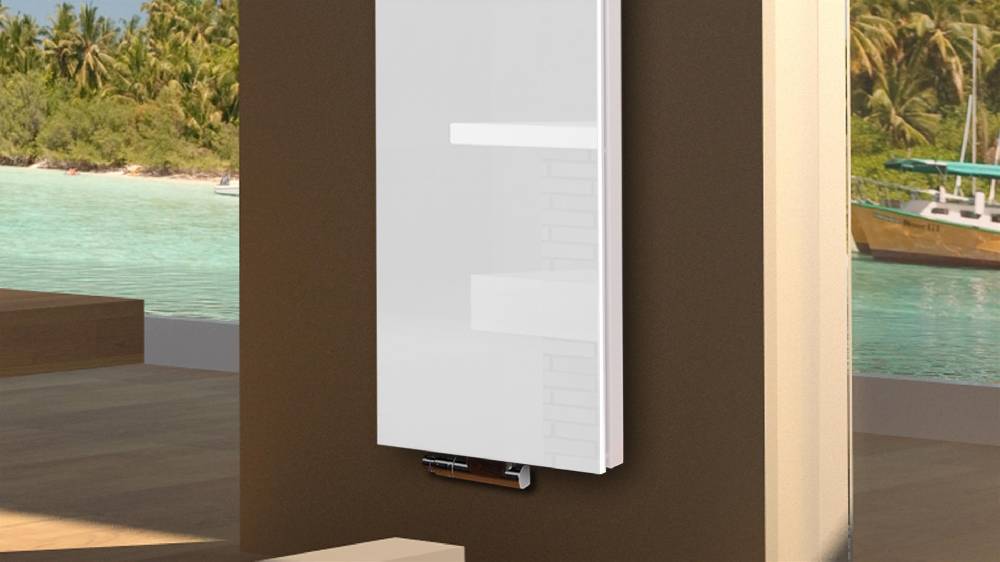 Szagato BADHEIZKÖRPER mit Glas Montevideo 6 Glasfront 180x47cm 1964 Watt weiß SZAGATO Designheizkörper Handtuchheizkörper mit Mittelanschluss Handtuchwärmer Große Rabatte