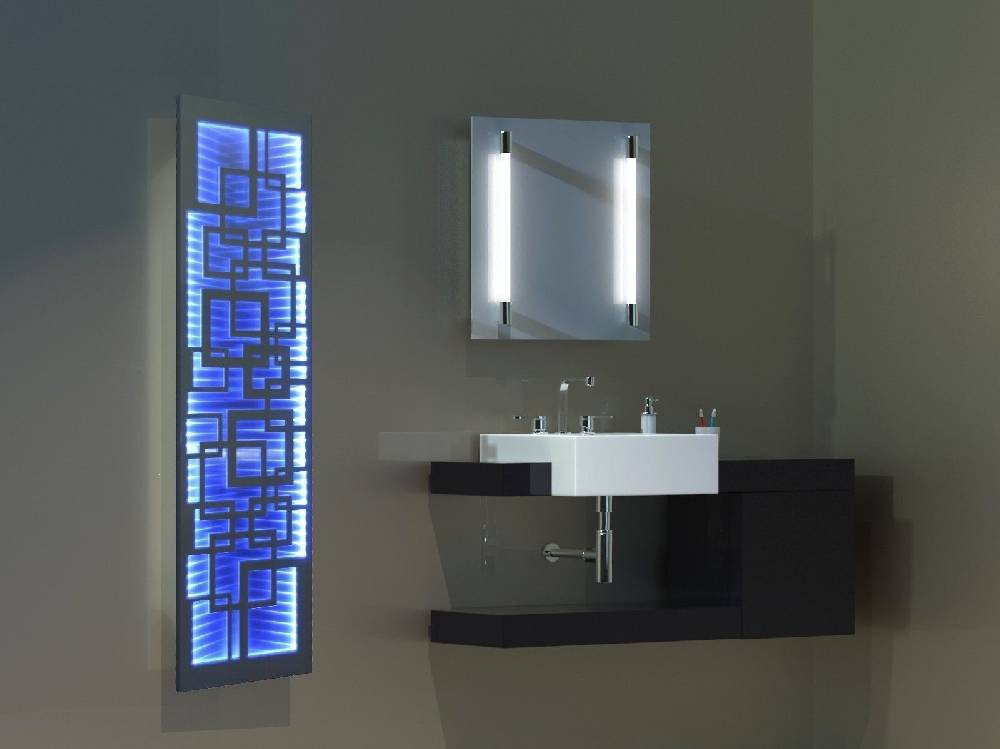 Szagato Badheizkörper mit LED Quadrat 3 180x47cm 1118 Watt Edelstahl MT weiß SZAGATO Designheizkörper Handtuchheizkörper mit Mittelanschluss Handtuchwärmer Riesige Ersparnisse