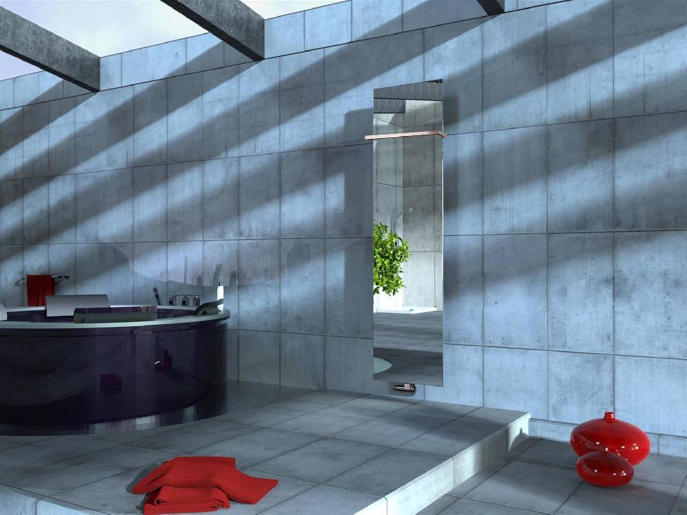 Szagato BADHEIZKÖRPER mit Spiegel Design Mirror 3 180x47cm 1118 Watt Edelstahl (+1 Halter 15mm) SZAGATO Handtuchheizkörper mit Mittelanschluss Handtuchwärmer JETZT KAUFEN