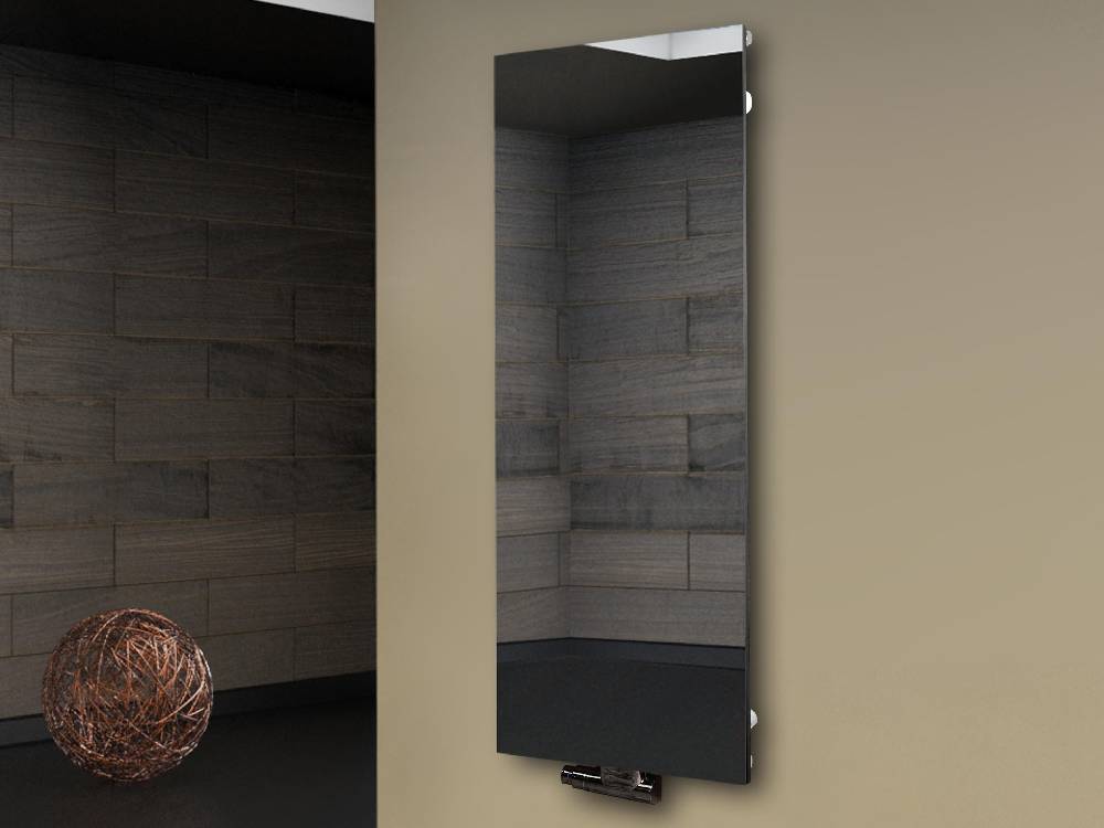 Szagato Badheizkörper mit Spiegel Design Montevideo 2 Spiegelfront 120x47cm 799 Watt SZAGATO Heizkörper Handtuchheizkörper mit Mittelanschluss Handtuchwärmer