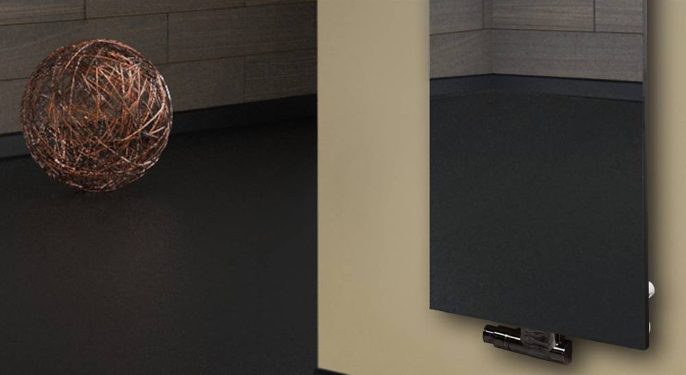 Szagato Badheizkörper mit Spiegel Design Montevideo 3 (Spiegelfront) 180x47cm 1118 Watt (+1 Halter 50mm) SZAGATO Designheizkörper mit Mittelanschluss Im Verkauf