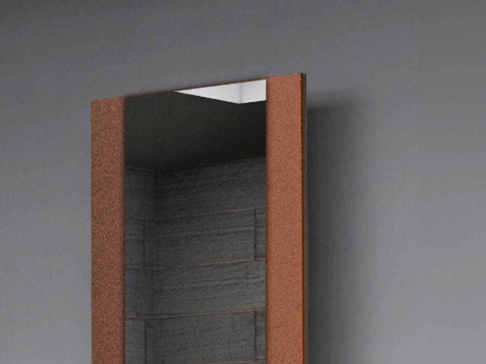 Szagato BADHEIZKÖRPER mit Spiegel Design Singapur 2 120x47cm 799 Watt braun SZAGATO Designheizkörper Handtuchheizkörper mit Mittelanschluss Handtuchwärmer Günstiger Verkauf