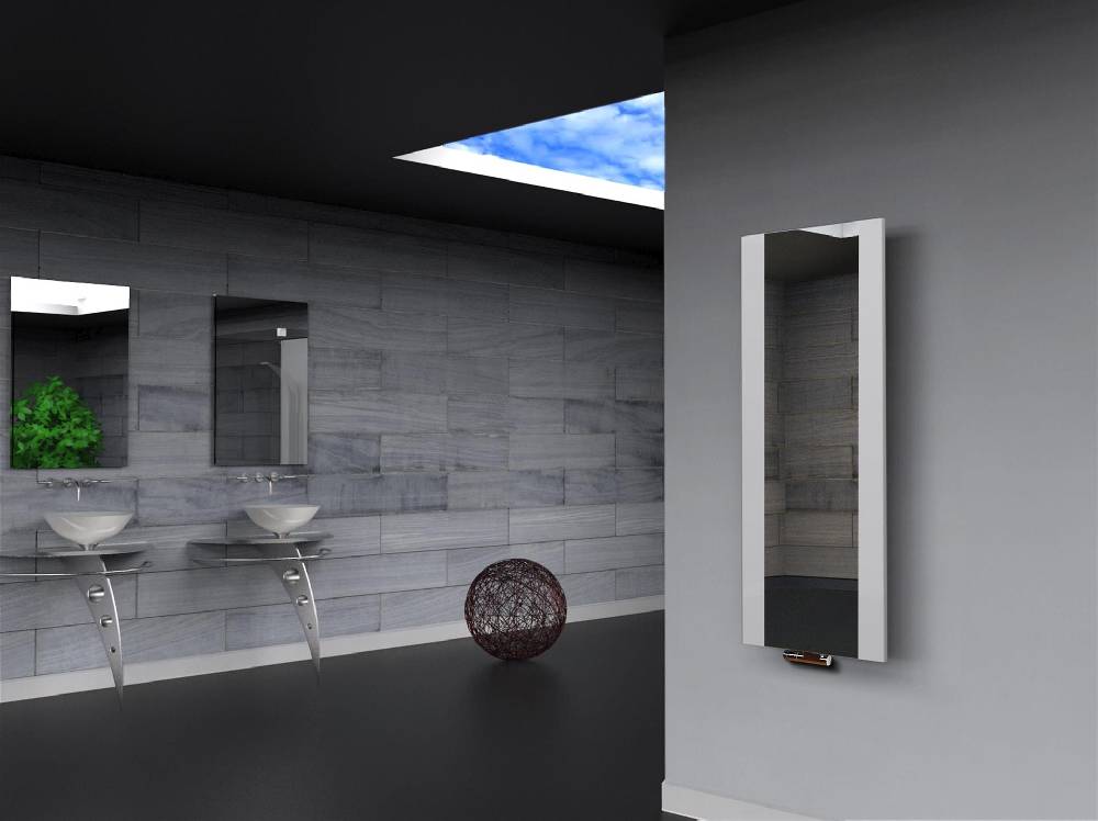 Szagato BADHEIZKÖRPER mit Spiegel Design Singapur 2 120x47cm 799 Watt weiß SZAGATO Designheizkörper Handtuchheizkörper mit Mittelanschluss Handtuchwärmer Rabatt