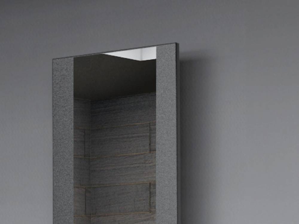 Szagato BADHEIZKÖRPER mit Spiegel Design Singapur 3 180x47cm 1118 Watt anthrazit - moon SZAGATO Design Handtuchheizkörper mit Mittelanschluss Handtuchwärmer Versandkostenfrei