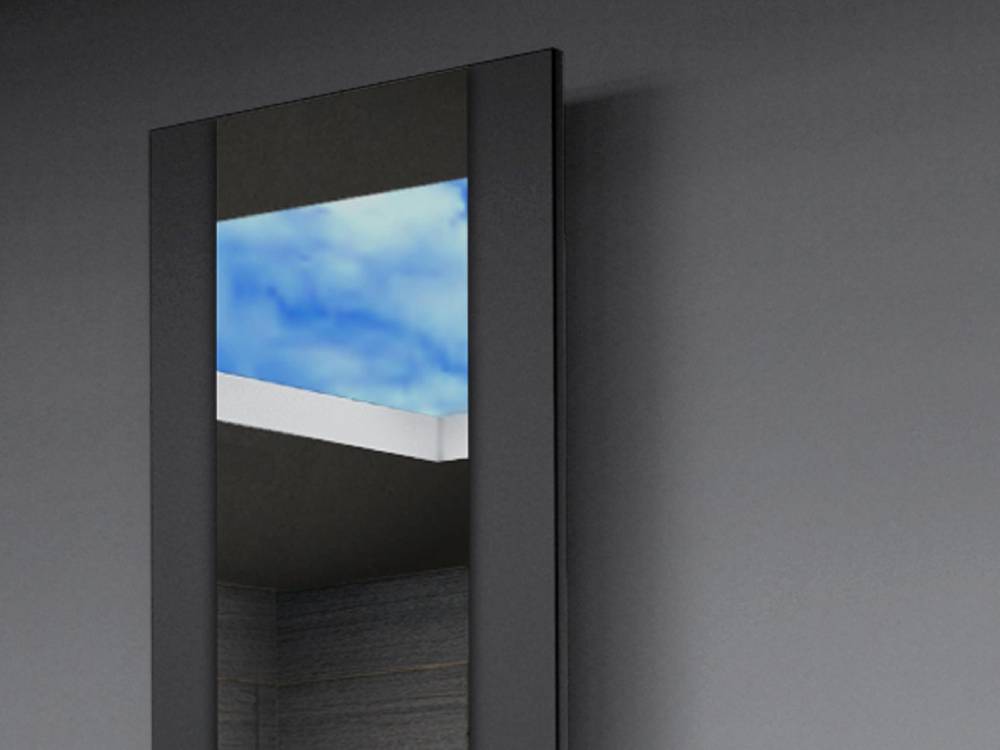 Szagato BADHEIZKÖRPER mit Spiegel Design Singapur 3 180x47cm 1118 Watt schwarz SZAGATO Designheizkörper Handtuchheizkörper mit Mittelanschluss Handtuchwärmer Valentinstagsangebot