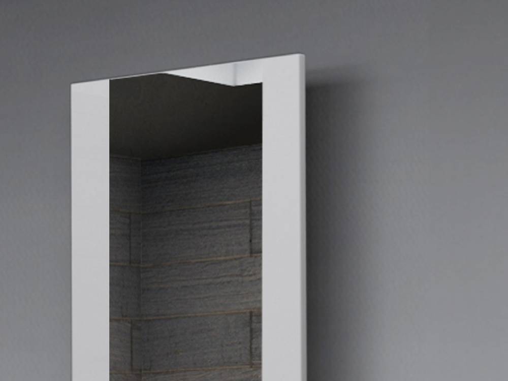 Szagato BADHEIZKÖRPER mit Spiegel Design Singapur 3 180x47cm 1118 Watt weiß SZAGATO Designheizkörper Handtuchheizkörper mit Mittelanschluss Handtuchwärmer Neueste Mode