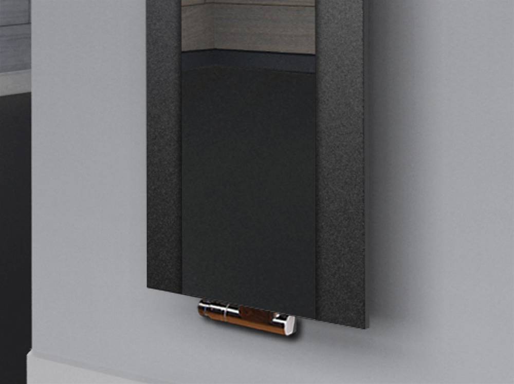 Szagato BADHEIZKÖRPER mit Spiegel Design Singapur 3 180x47cm 1118Watt anthrazit - moon +2 Halter 15mm SZAGATO Designheizkörper Mittelanschluss Handtuchwärmer Exklusive Angebote