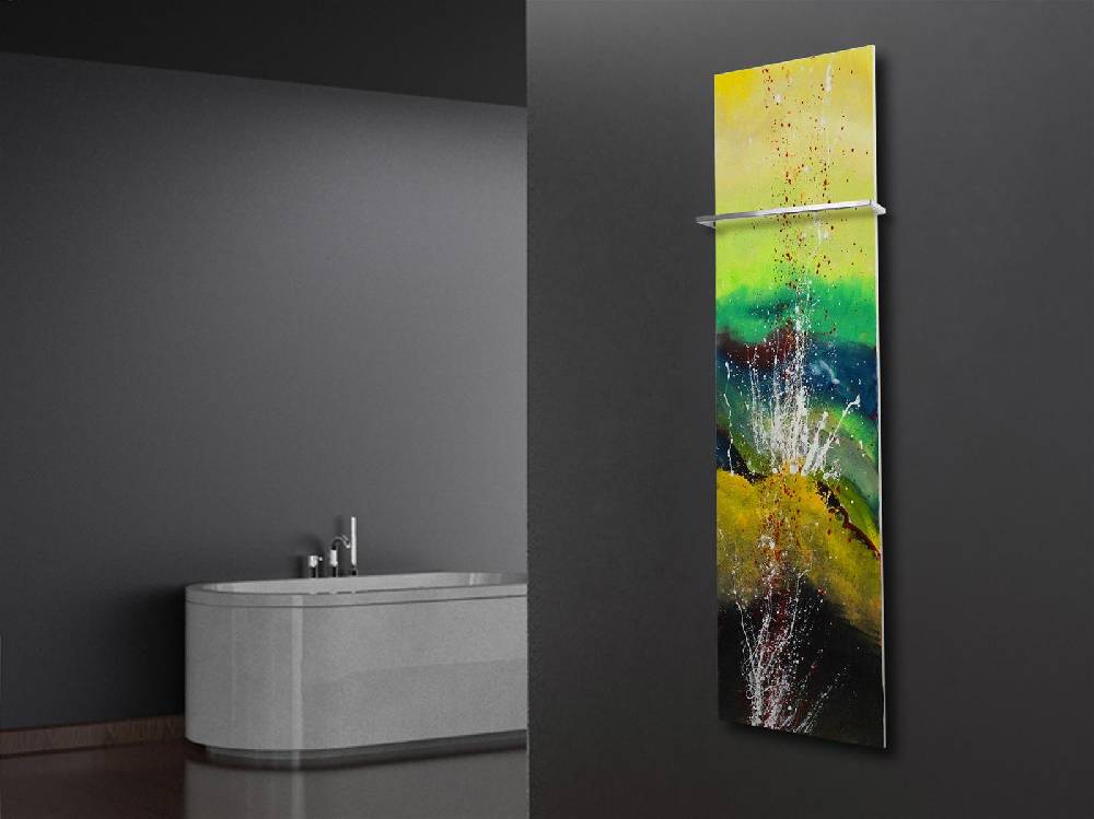 Szagato BADHEIZKÖRPER Vernissage Design 23 180x47cm 1118 Watt Acryl (+1 Halter 15mm) SZAGATO Designheizkörper Handtuchheizkörper mit Mittelanschluss Wochenangebot