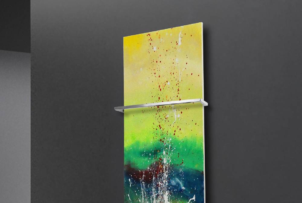 Szagato BADHEIZKÖRPER Vernissage Design 23 180x47cm 1118 Watt Acryl (+1 Halter 15mm) SZAGATO Designheizkörper Handtuchheizkörper mit Mittelanschluss Wochenangebot