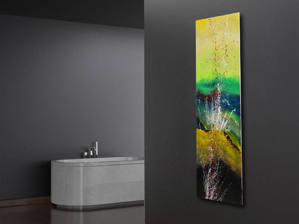 Szagato BADHEIZKÖRPER Vernissage Design 23 180x47cm 1118 Watt Acryl SZAGATO Designheizkörper Handtuchheizkörper mit Mittelanschluss Handtuchwärmer