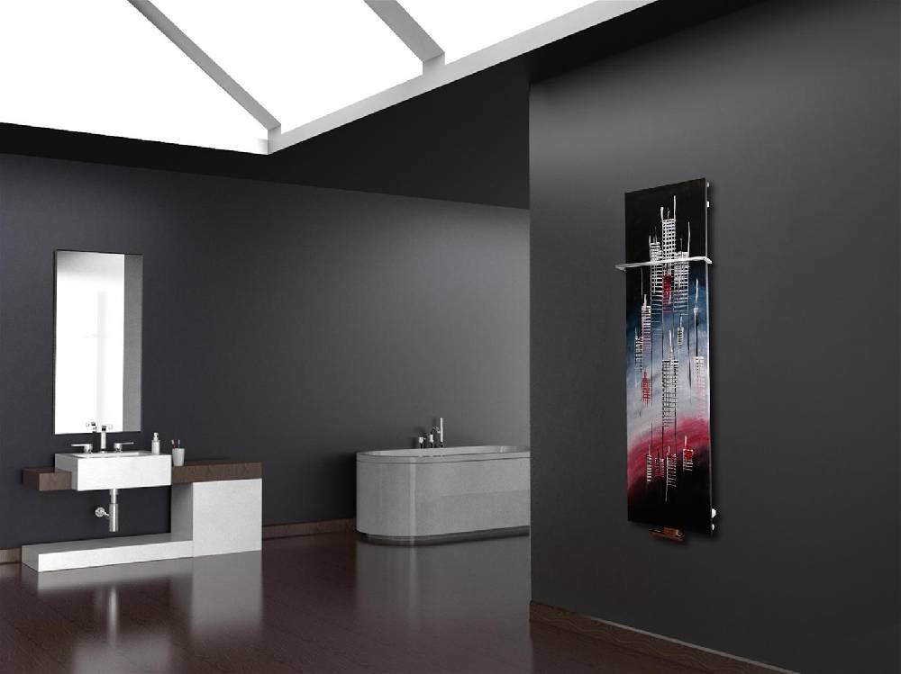 Szagato BADHEIZKÖRPER Vernissage Design 25 180x47cm 1118 Watt Acryl (+1 Halter 15mm) SZAGATO Designheizkörper Handtuchheizkörper mit Mittelanschluss Begrenzte Freigabe