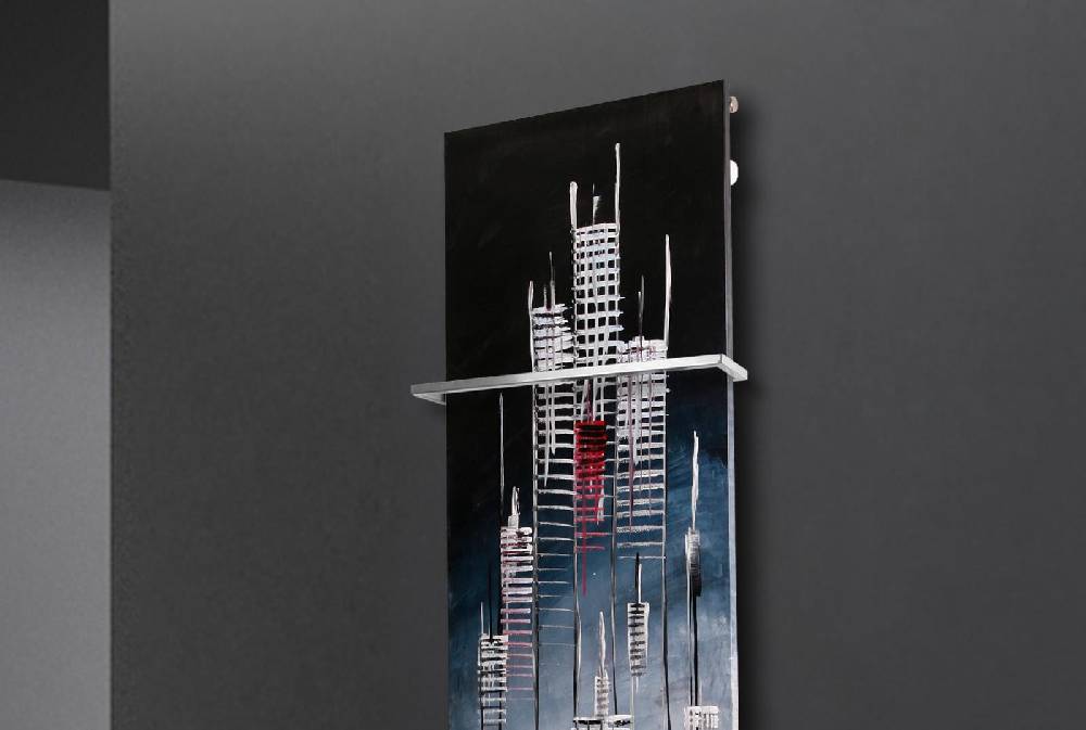 Szagato BADHEIZKÖRPER Vernissage Design 25 180x47cm 1118 Watt Acryl (+1 Halter 15mm) SZAGATO Designheizkörper Handtuchheizkörper mit Mittelanschluss Begrenzte Freigabe