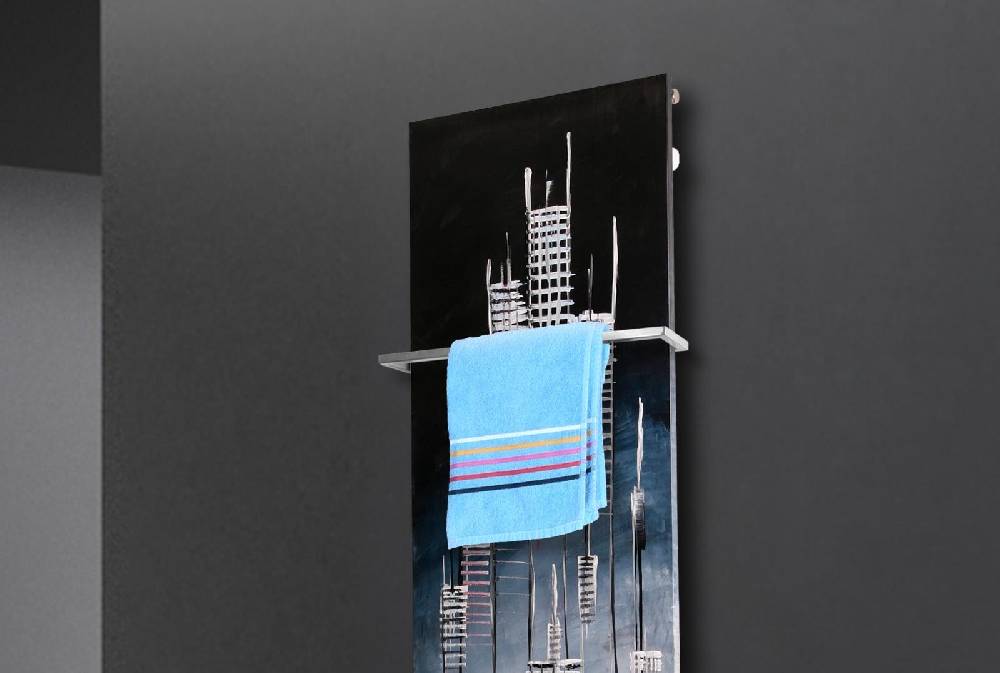 Szagato BADHEIZKÖRPER Vernissage Design 25 180x47cm 1118 Watt Acryl (+1 Halter 15mm) SZAGATO Designheizkörper Handtuchheizkörper mit Mittelanschluss Begrenzte Freigabe