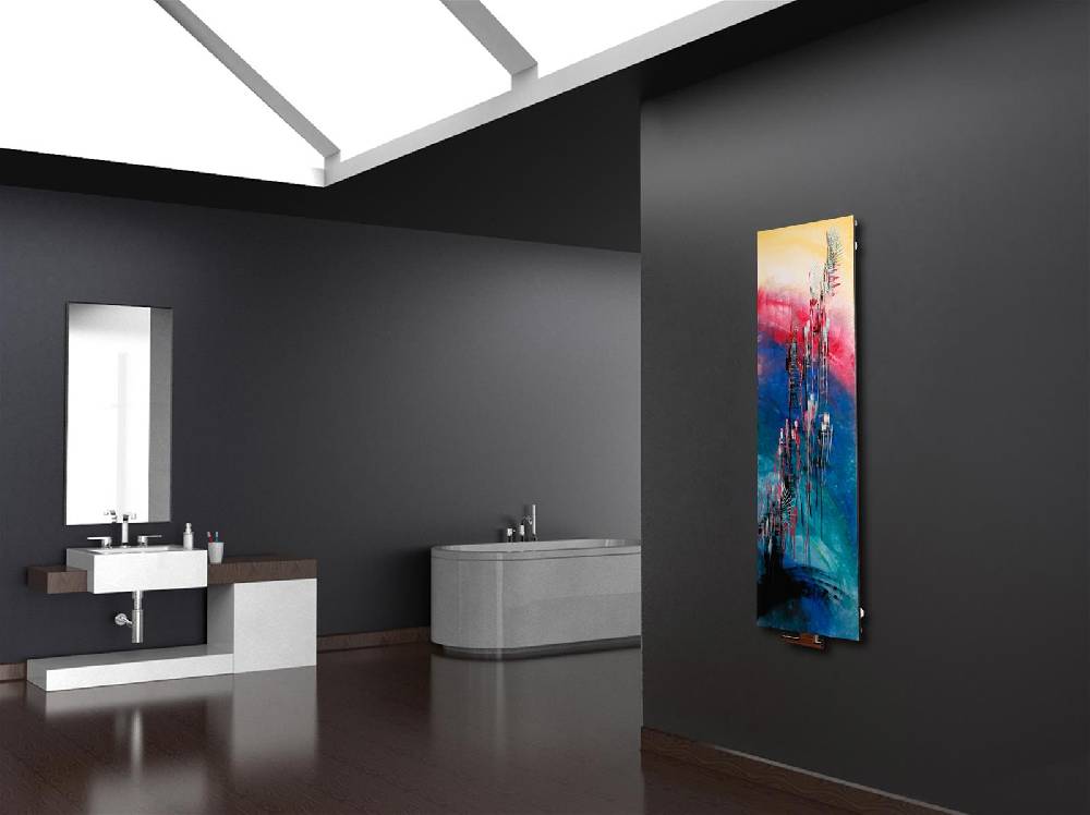 Szagato BADHEIZKÖRPER Vernissage Design 30 180x47cm 1118 Watt Acryl SZAGATO Designheizkörper Handtuchheizkörper mit Mittelanschluss Handtuchwärmer Letzte 2 Tage