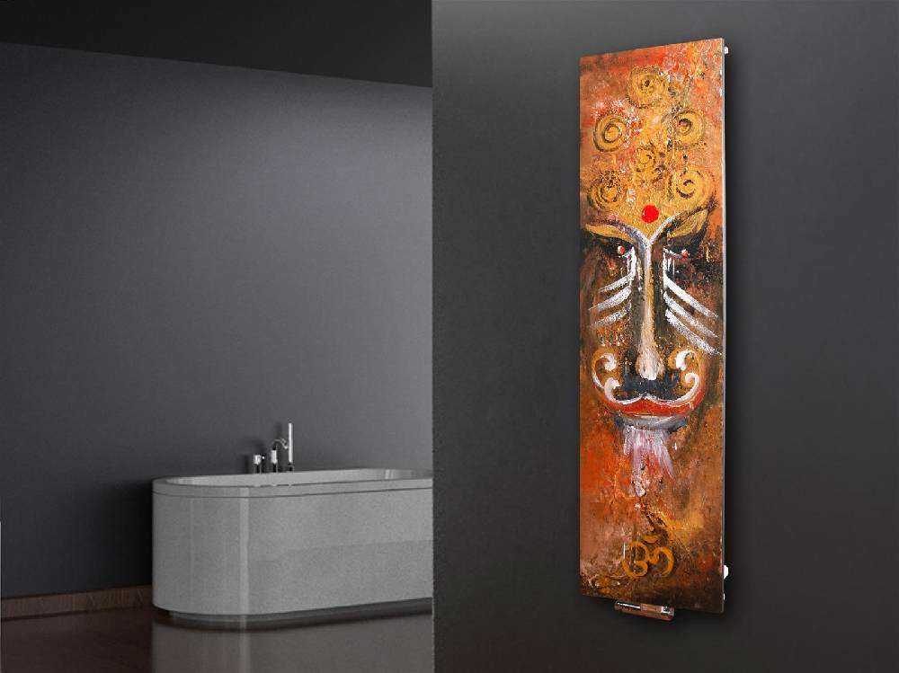 Szagato BADHEIZKÖRPER Vernissage Design 31 180x47cm 1118 Watt Acryl SZAGATO Designheizkörper Handtuchheizkörper mit Mittelanschluss Handtuchwärmer