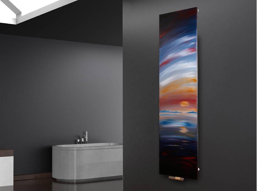 Szagato BADHEIZKÖRPER Vernissage Design 34 180x47cm 1118 Watt Acryl SZAGATO Designheizkörper Handtuchheizkörper mit Mittelanschluss Handtuchwärmer