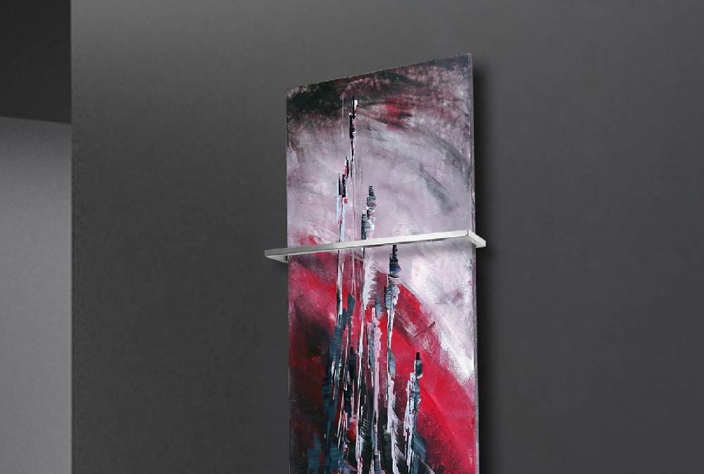 Szagato BADHEIZKÖRPER Vernissage Design 51 120x47cm 799Watt Acryl (+1 Halter 15mm) SZAGATO Designheizkörper Handtuchheizkörper Mittelanschluss Handtuchwärmer Nur für heute