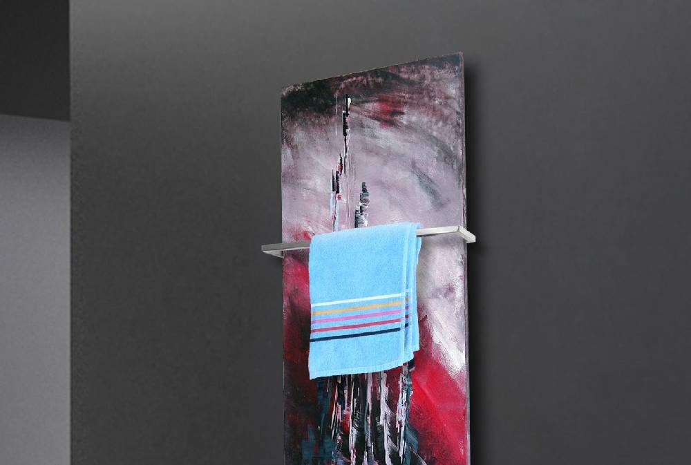 Szagato BADHEIZKÖRPER Vernissage Design 51 120x47cm 799Watt Acryl (+1 Halter 15mm) SZAGATO Designheizkörper Handtuchheizkörper Mittelanschluss Handtuchwärmer Nur für heute