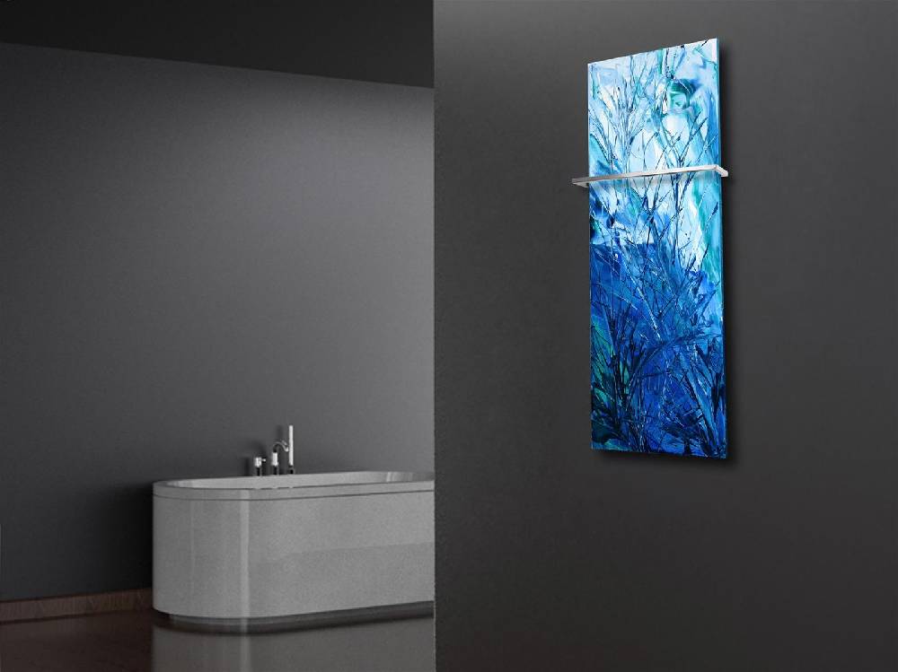 Szagato BADHEIZKÖRPER Vernissage Design 52 120x47cm 799 Watt Acryl (+1 Halter 15mm) SZAGATO Designheizkörper Handtuchheizkörpertelanschluss Handtuchwärmer