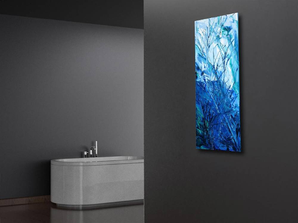 Szagato BADHEIZKÖRPER Vernissage Design 52 120x47cm 799 Watt Acryl SZAGATO Designheizkörper Handtuchheizkörper mit Mittelanschluss Handtuchwärmer