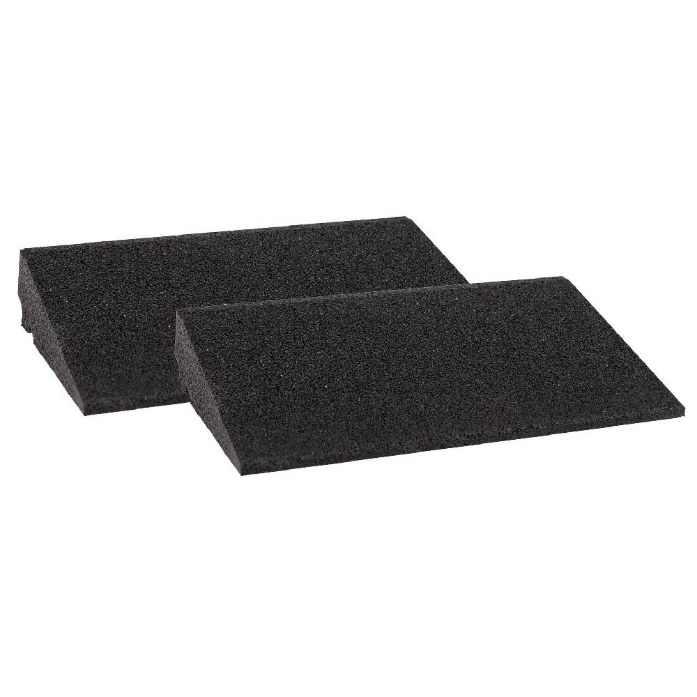Szagato Bordsteinrampe Gummi 70mm SET 2 Stück 40x25x7cm schwarz SZAGATO Schwellenrampe Auffahrhilfe Bordsteinkeile Bordstein Auffahrrampe Bordsteinkanten