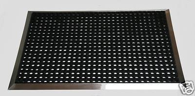 Szagato Edelstahlrahmen mit Fußmatte Ringgummi 130x90cm SZAGATO Made in Germany Schuhabstreifer Edelstahl außen Schmutzfangmatte Fußabtreter 50% Rabatt mit kostenlosem Versand