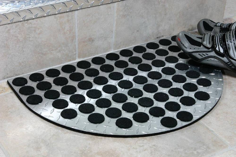 Szagato Fußmatte ALUMINIUM SZAGATO 60x40cm halbrund matt SZAGATO Made in Germany Fussmatte Alu Aluminium Fussmatte außen Schuhabstreifer Fussabtreter Online