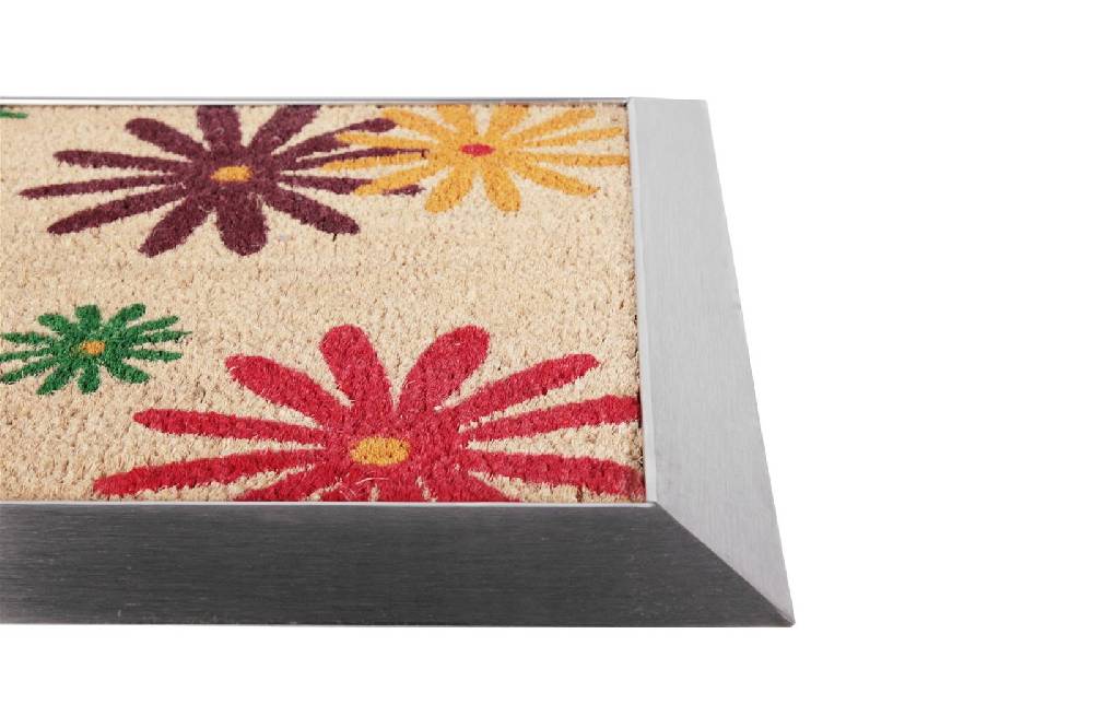 Szagato Fußmatte mit Edelstahl-Rahmen 70x50cm Design 25 Sonnenblumen SZAGATO Fussmatte außen Fussmatte outdoor Fussmatte innen Schuhabstreifer Fussabtreter Angebote
