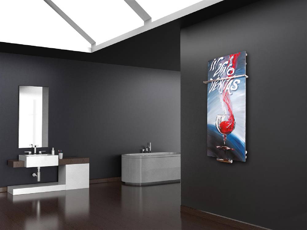 Szagato BADHEIZKÖRPER Vernissage Design 57 120x47cm 799 Watt Acryl (+1 Halter 15mm) SZAGATO Designheizkörper Handtuchheizkörpertelanschluss Handtuchwärmer Blitzverkäufe