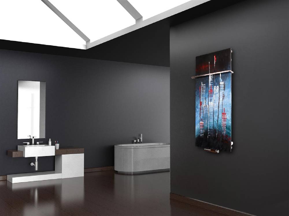 Szagato BADHEIZKÖRPER Vernissage Design 58 120x47cm 799 Watt Acryl (+1 Halter 15mm) SZAGATO Designheizkörper Handtuchheizkörpertelanschluss Handtuchwärmer Limitierter Zeitrabatt