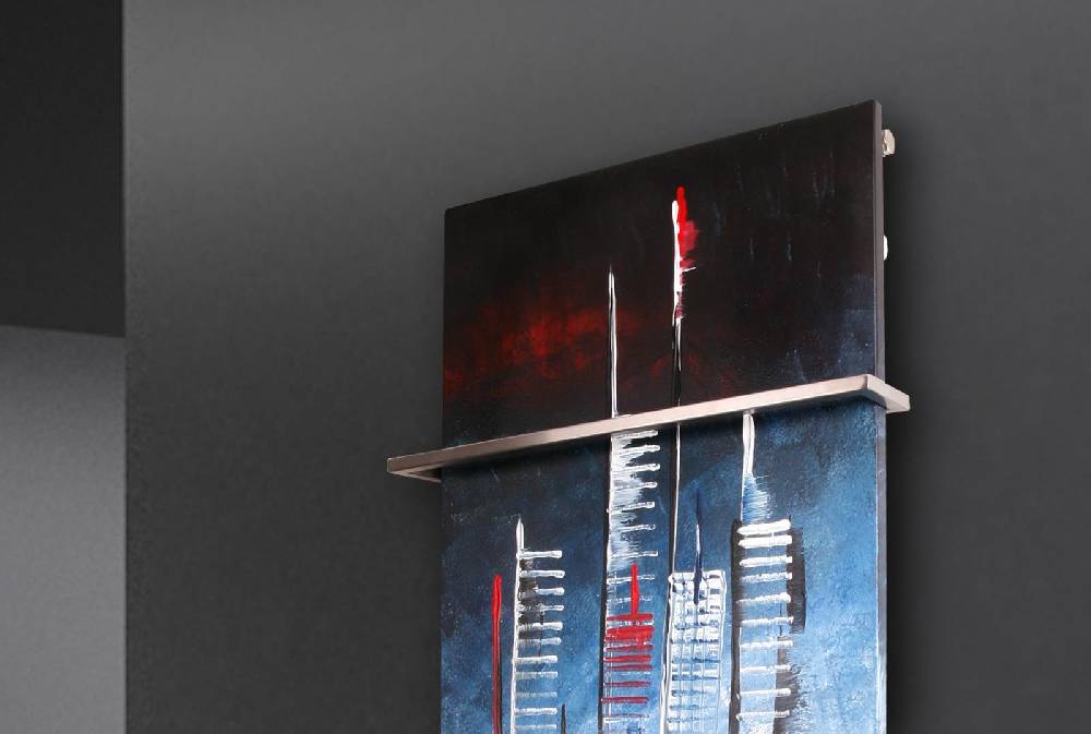 Szagato BADHEIZKÖRPER Vernissage Design 58 120x47cm 799 Watt Acryl (+1 Halter 15mm) SZAGATO Designheizkörper Handtuchheizkörpertelanschluss Handtuchwärmer Limitierter Zeitrabatt