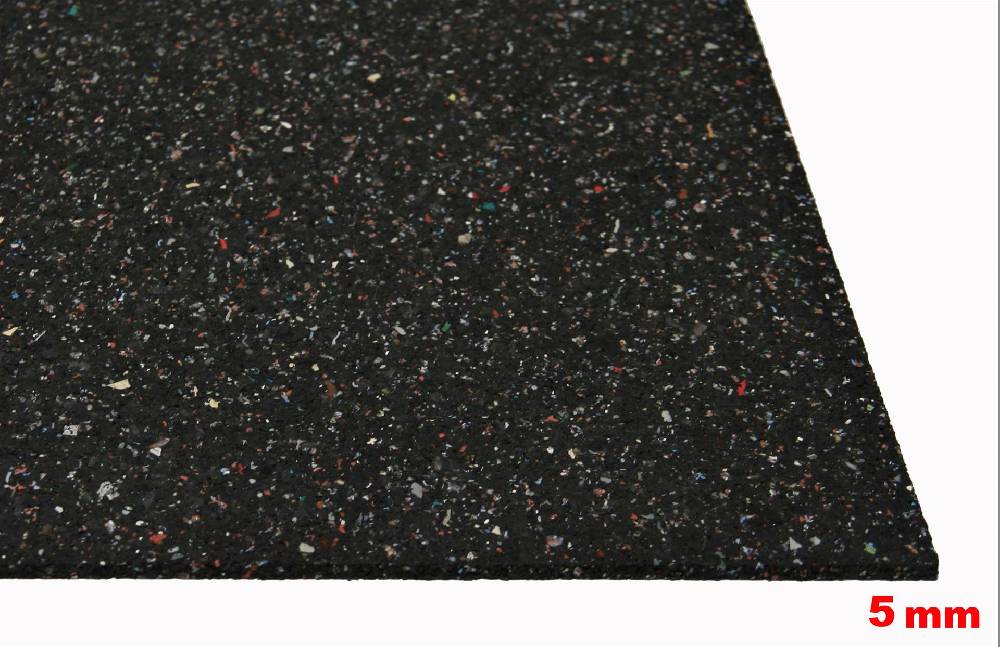 Szagato Bautenschutzmatte Gummi 500x125x0,5cm SZAGATO Gummimatte Gummigranulatmatte Antirutschmatte Gummi Granulat Matte recycelt Black Friday