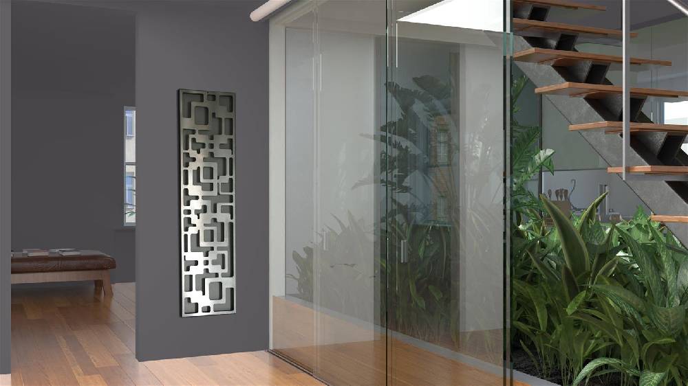 Szagato Garderobe Wandgarderobe Design Downtown 140x40cm Edelstahl matt SZAGATO Garderobe Metall Wand Garderobenpaneel Garderobenleiste Flurgarderobe Flur Neueste Mode