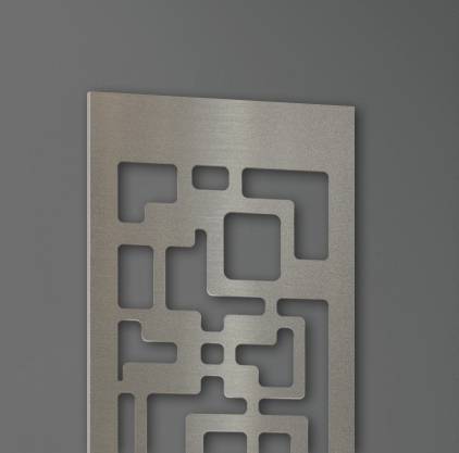 Szagato Garderobe Wandgarderobe Design Downtown 140x40cm Edelstahl matt SZAGATO Garderobe Metall Wand Garderobenpaneel Garderobenleiste Flurgarderobe Flur Neueste Mode