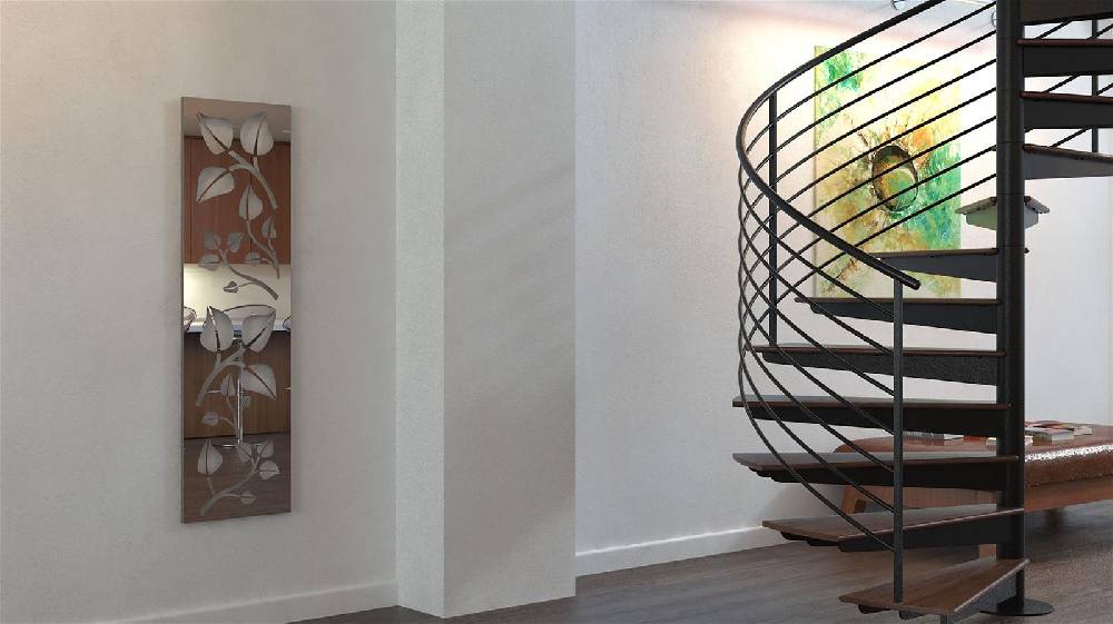 Szagato Garderobe Wandgarderobe Design Leaves 140x40cm Edelstahl hochglanz SZAGATO Garderobe Wand Metall Garderobenpaneel Garderobenleiste Flurgarderobe Blitzangebot