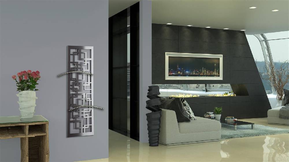 Szagato Garderobe Wandgarderobe Design Quadrat 140x40cm Edelstahl matt SZAGATO Garderobe Metall Garderobe Wand Garderobenpaneel Garderobenleiste Flur Saisonale Angebote