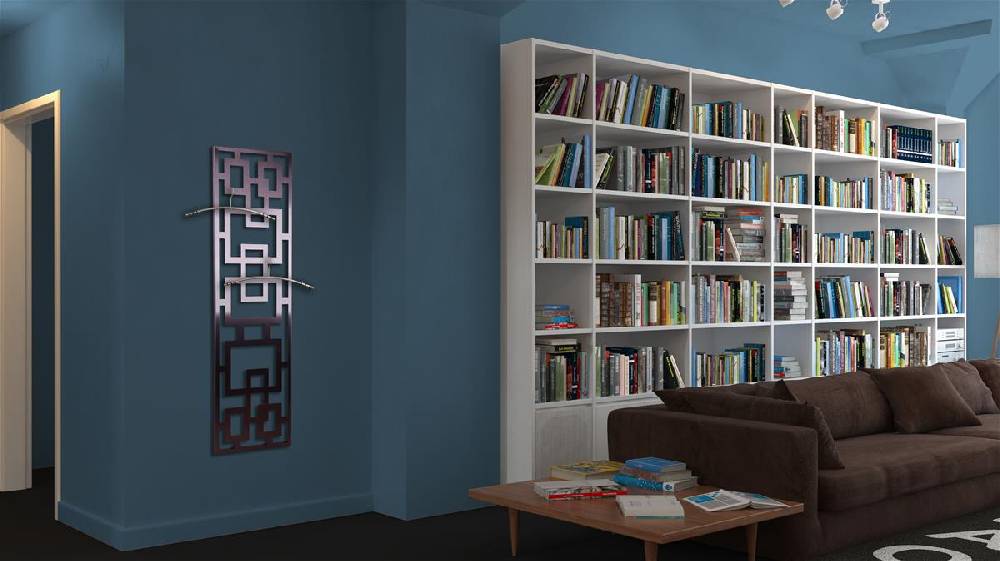 Szagato Garderobe Wandgarderobe Design Rechteck 140x40cm Edelstahl matt SZAGATO Garderobe Metall Garderobe Wand Garderobenpaneel Garderobenleiste Flur Kauf eins, bekomm eins gratis