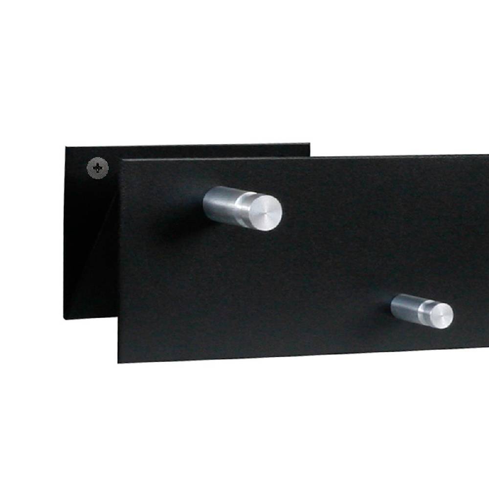 Szagato Garderobenleiste 50x9cm schwarz (N-Anordnung) SZAGATO Made in Germany Garderobenpaneel Flurgarderobe Garderobe Flur Wandgarderobe Hakenleiste Bis zu 60% Rabatt