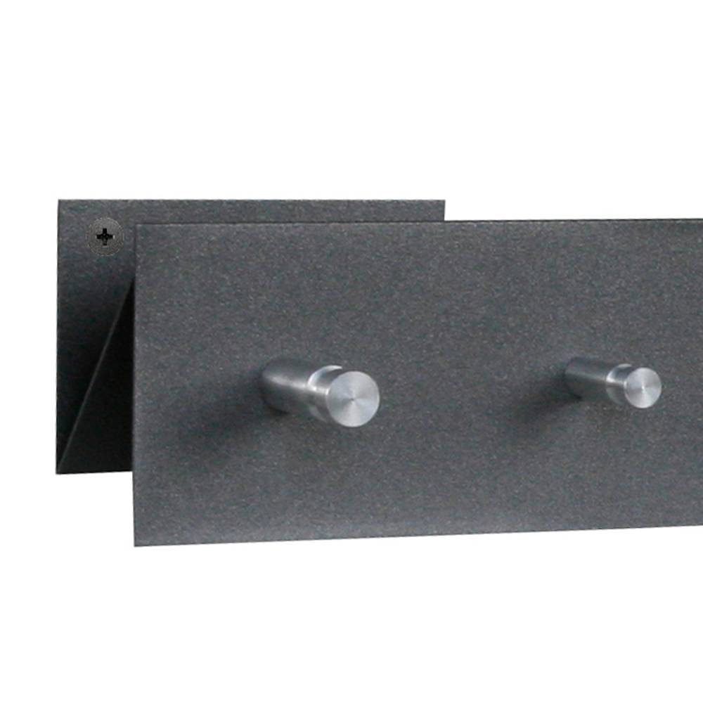 Szagato Garderobenleiste 50x9cm silber (gerade Anordnung) SZAGATO Made in Germany Garderobenpaneel Flurgarderobe Garderobe Flur Wandgarderobe Hakenleiste Bis zu 65% Rabatt