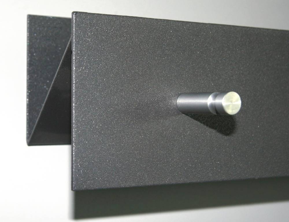 Szagato Garderobenleiste grau 100x9cm (gerade Anordnung) SZAGATO Made in Germany Garderobenpaneel Flurgarderobe Garderobe Flur Wandgarderobe Hakenleiste Nur für heute