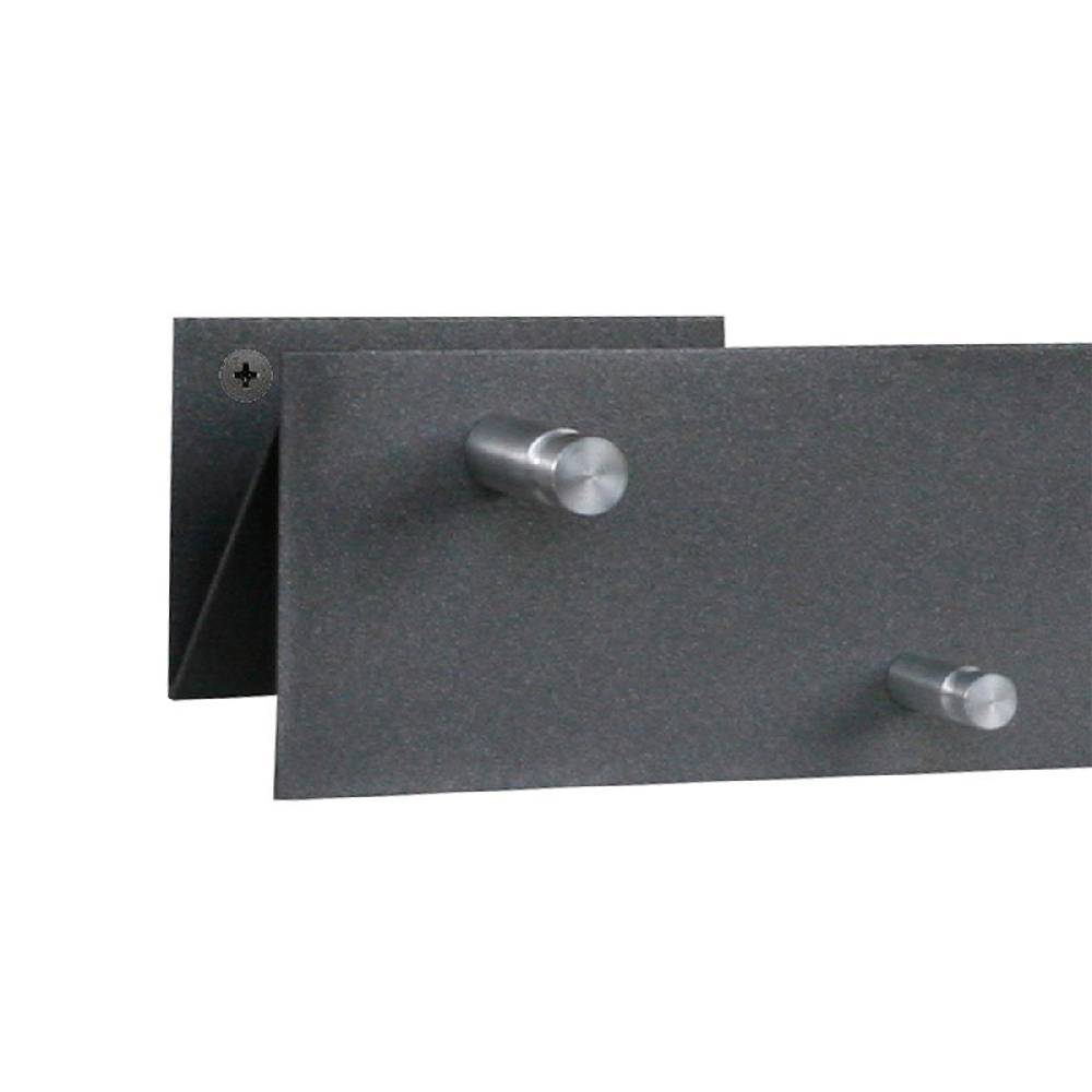 Szagato Garderobenleiste grau 100x9cm (N-Anordnung) SZAGATO Made in Germany Garderobenpaneel Flurgarderobe Garderobe Flur Wandgarderobe Hakenleiste Sonderangebot der Fabrik