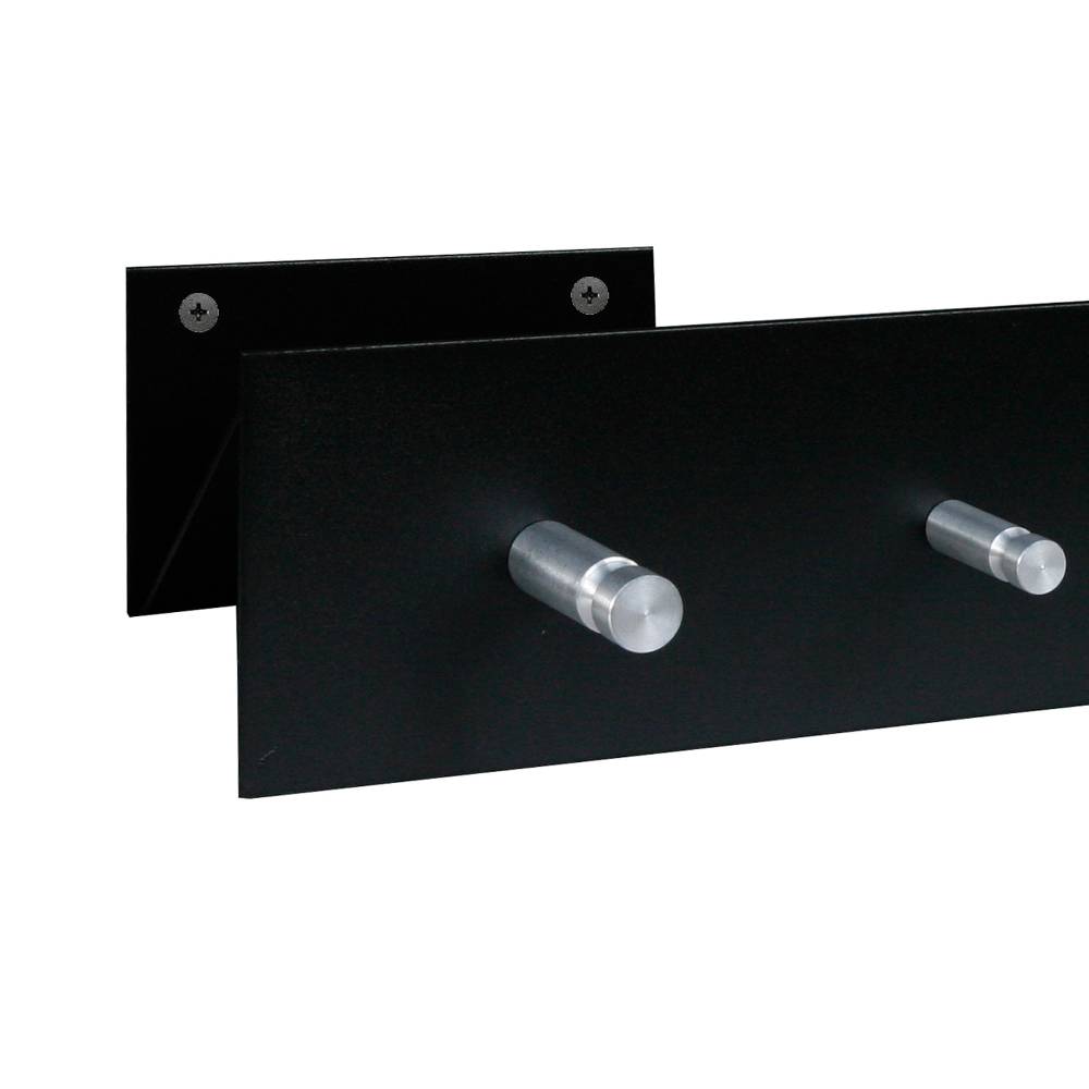 Szagato Garderobenleiste schwarz 100x9cm (gerade Anordnung) SZAGATO Made in Germany Garderobenpaneel Flurgarderobe Garderobe Flur Wandgarderobe Hakenleiste Vierteljährliche Förderung